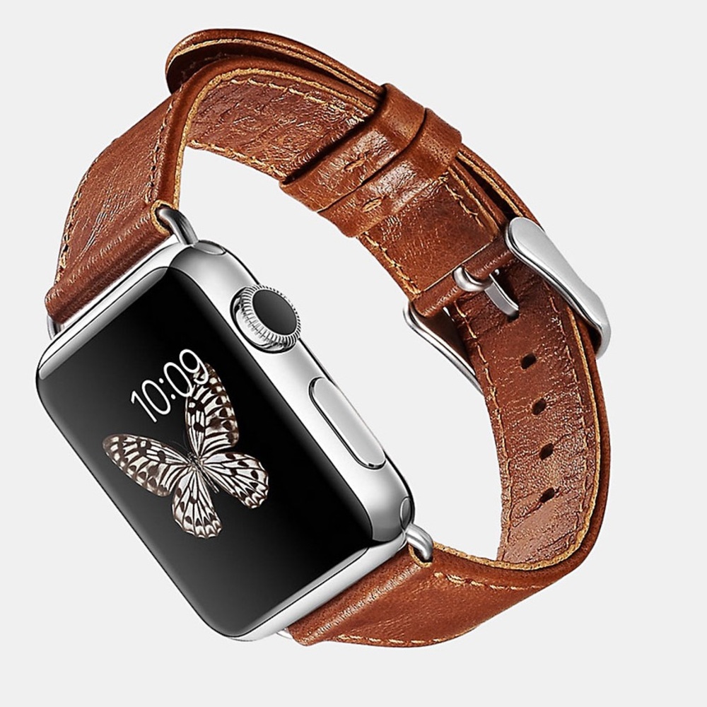 38mm or 40mm Apple Watch Band - Genuine Leather